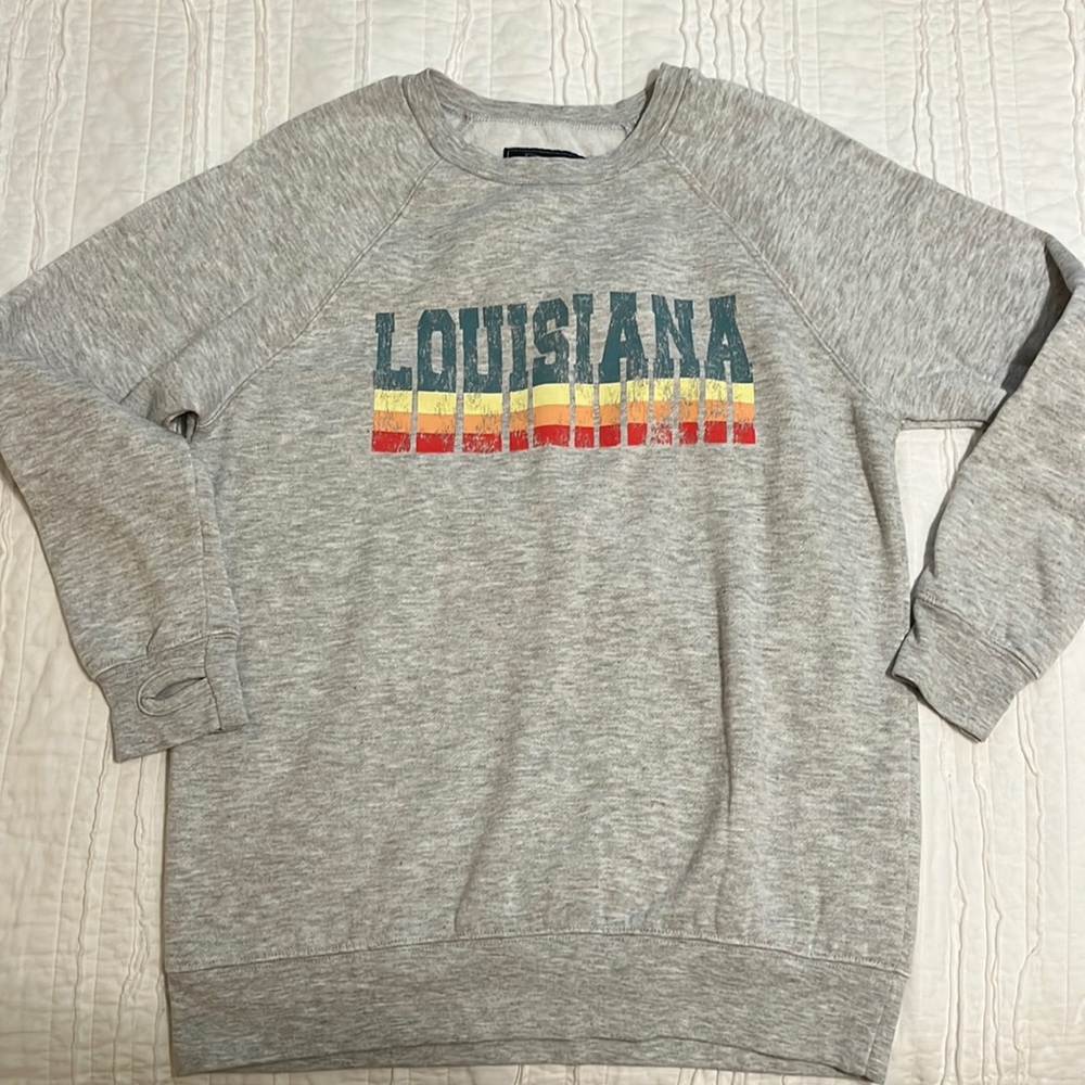 State of Mine Retro Louisiana Sweatshirt - size small